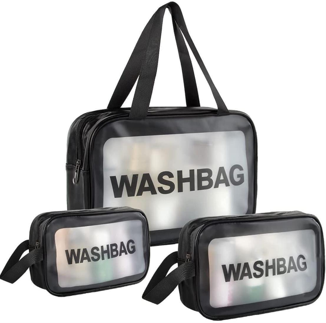 Wash Bag 3 Pcs Set Blue Color