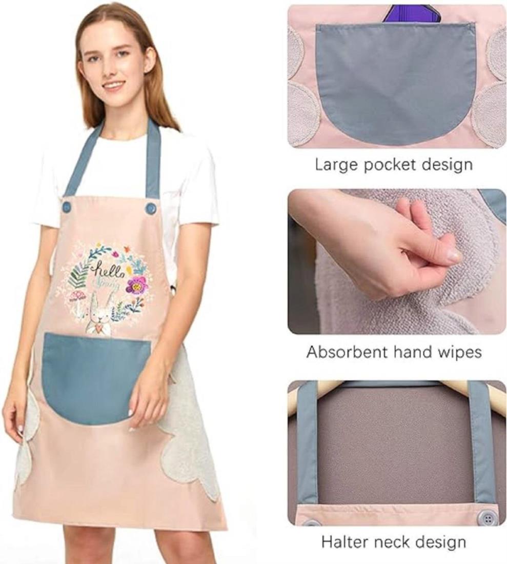 Waterproof Kitchen Apron With Pocket