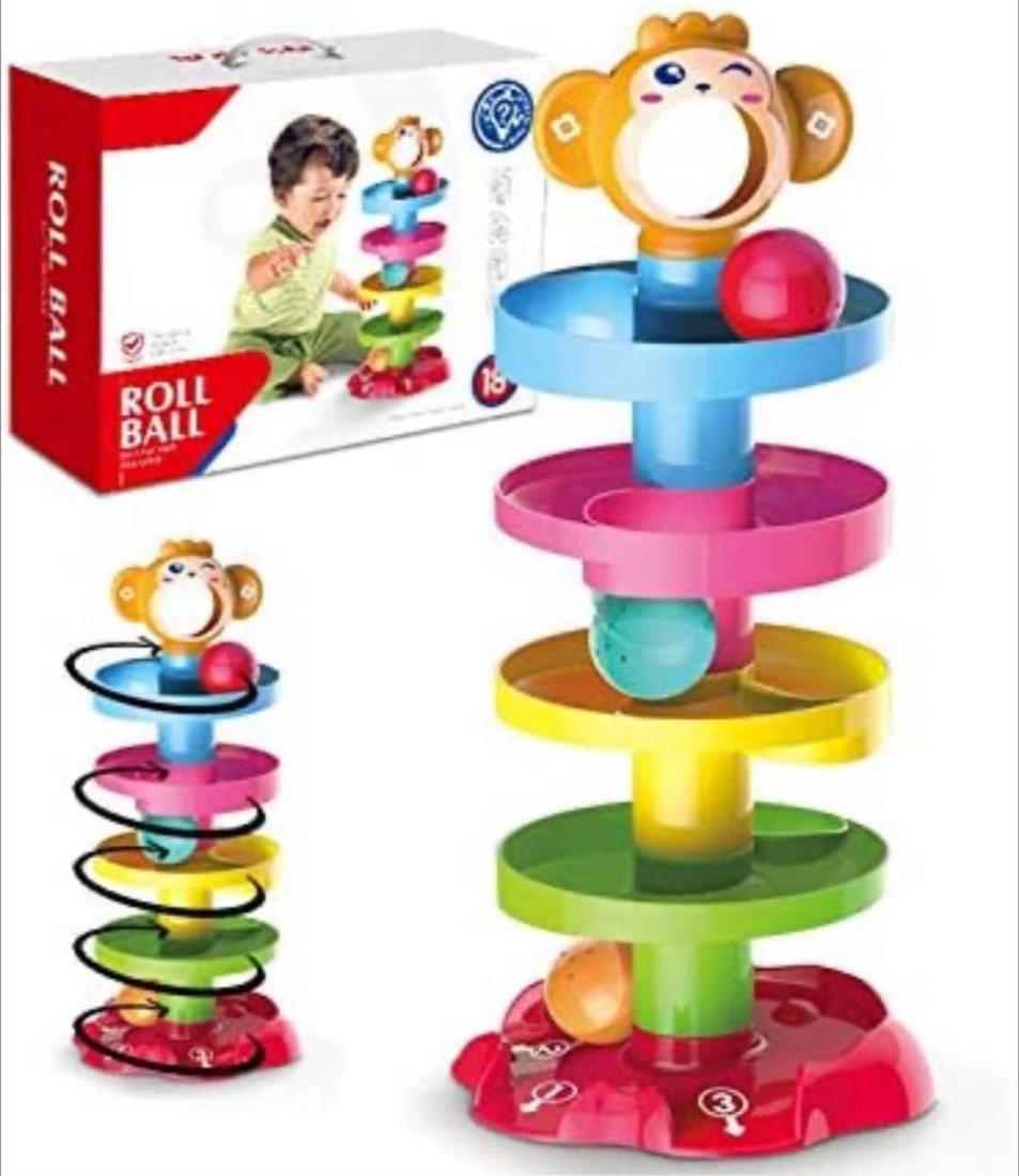 Ramp Roll Ball Tower For Toddlers