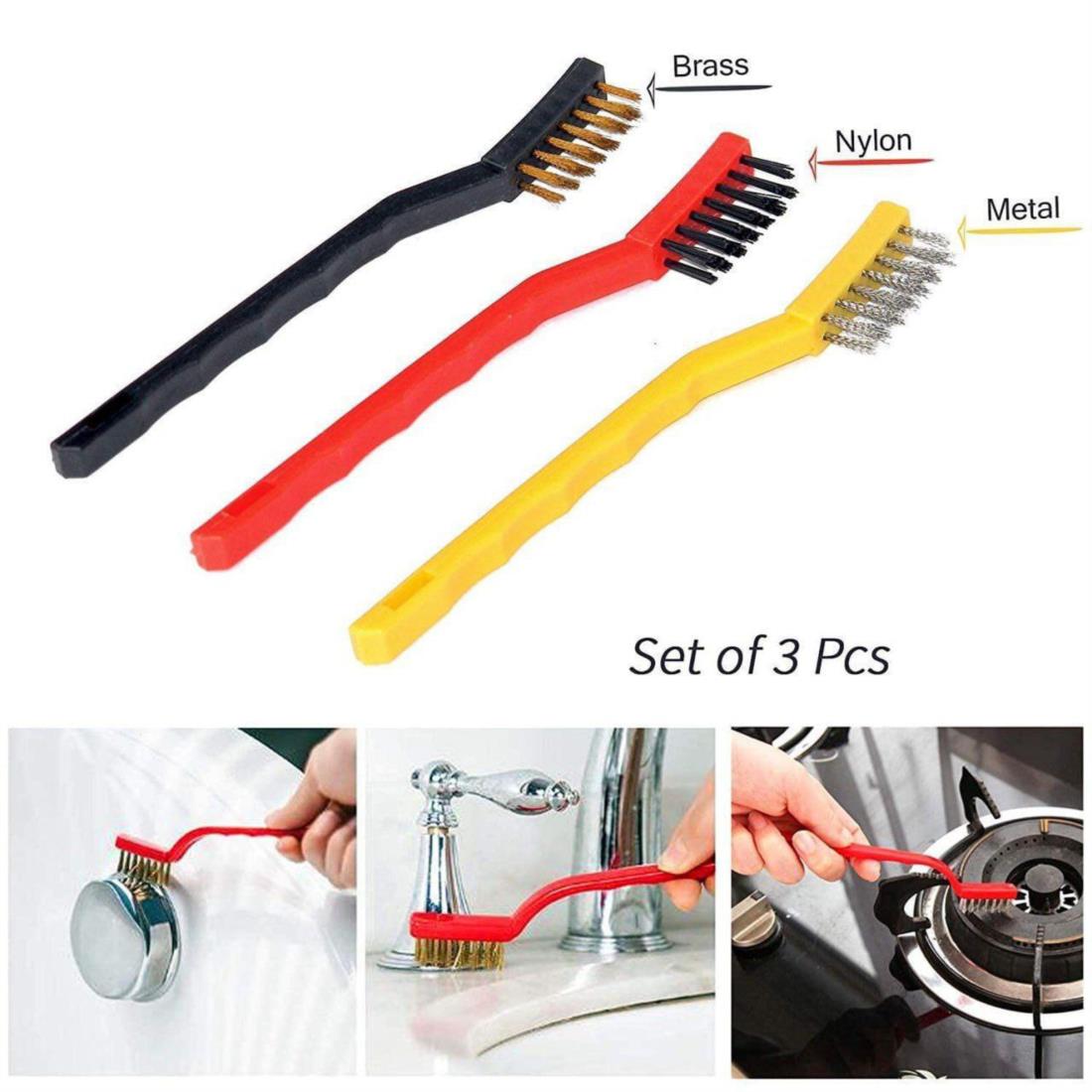 3 Pc Wire Brush Set