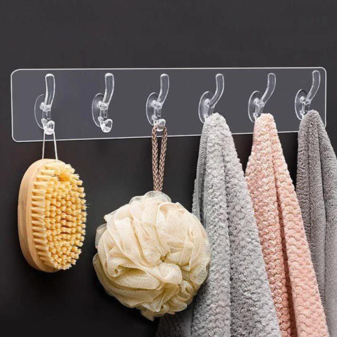 6 Pcs Self Adhesive Hook