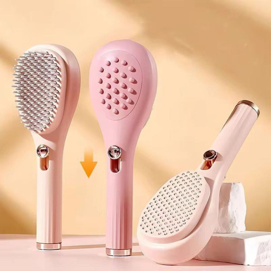 Lady Hair Comb, Hair Brush With Handle