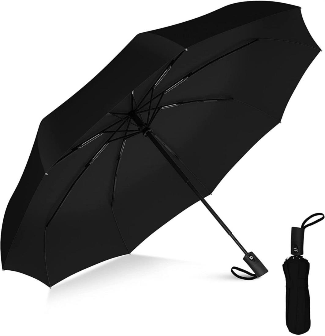 Auto Open Close Umbrella Uv Black