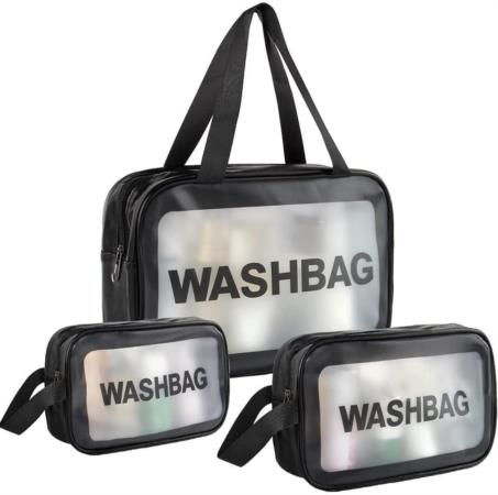 Wash Bag 3 Pcs Set Blue Color