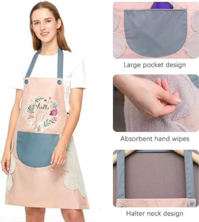 Waterproof Kitchen Apron With Pocket