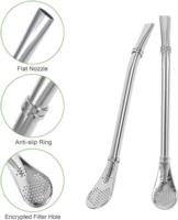 2 In 1 Straw Filter Spoon Pack of 2