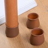 Chair Leg Cover Brown 4 Pcs